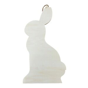 Celebrate It Wooden Bunny Plaque Unisex OS Tan Brand New Easter Wall Decor DIY